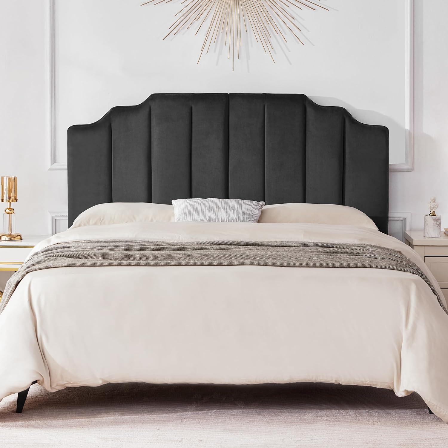 Our Thoughtful Review: King Velvet Headboard’s Style Meets Sturdiness
